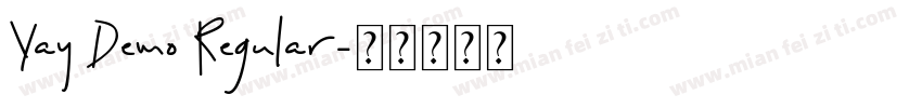 Yay Demo Regular字体转换